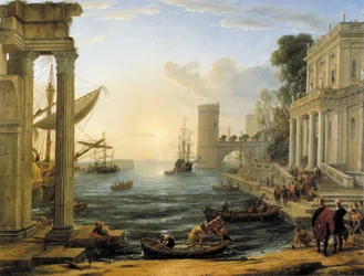 Porto di mare con l